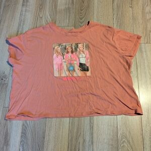 Old Navy Pink Graphic Crop Top